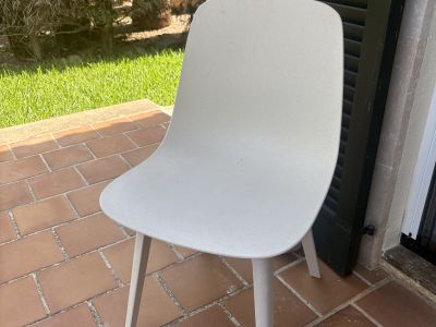 4x IKEA ODGER, weiß/beige