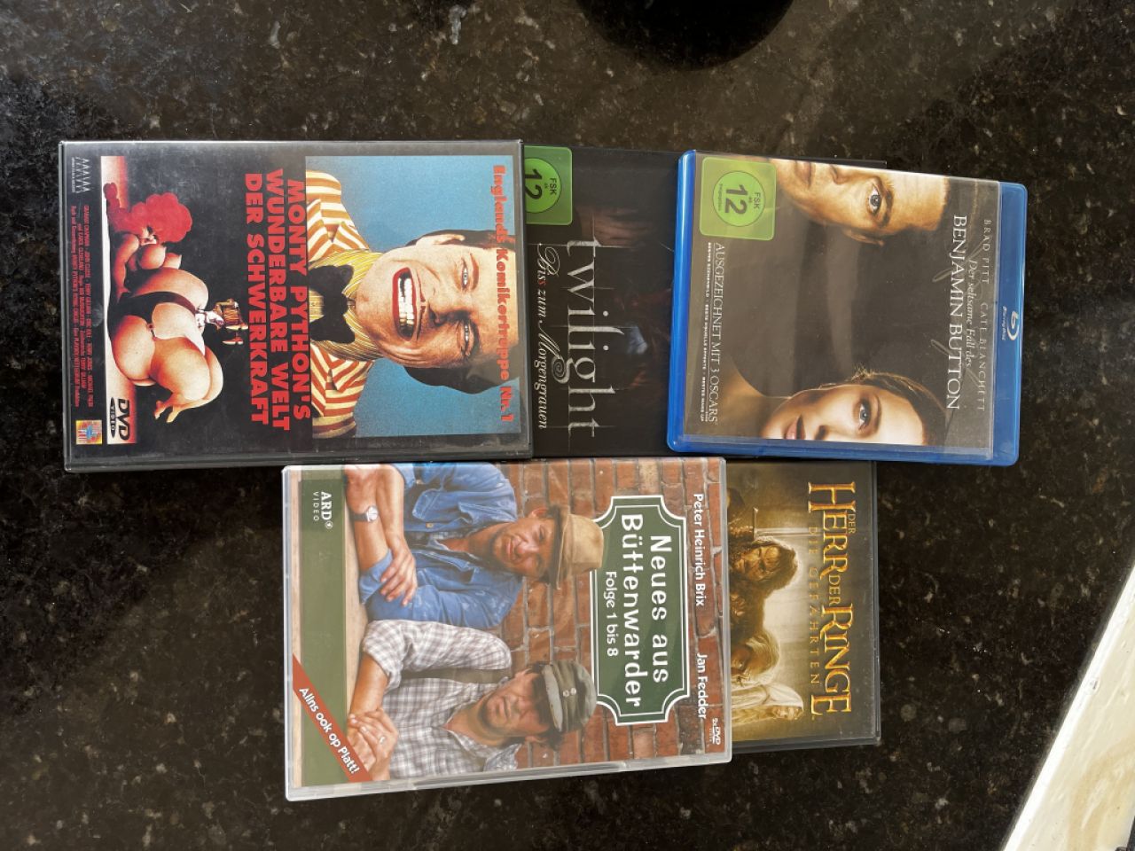 5 well-known feature films on original DVD for sale