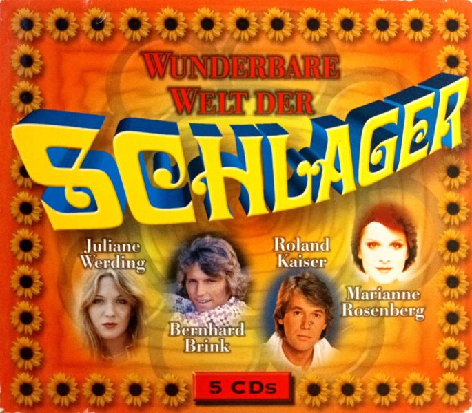 5 CDs de schlager alemán de los años 70, 80, 90