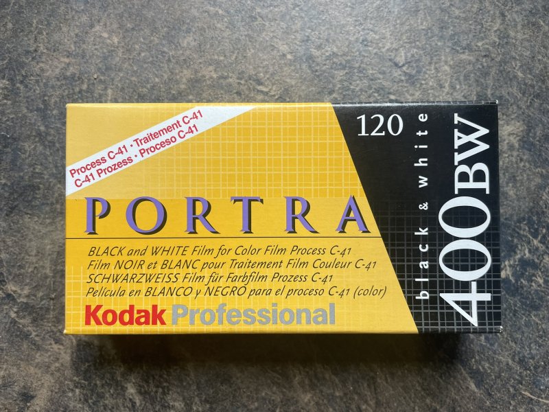 5x Rollfilm PORTRA 400 BW 120