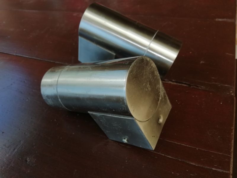 6 Edelstahllampen - Decke oder Wandmontage möglich