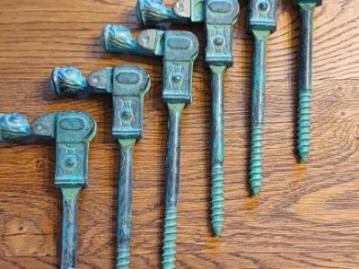 6 soportes para contraventanas, versión de alta resistencia