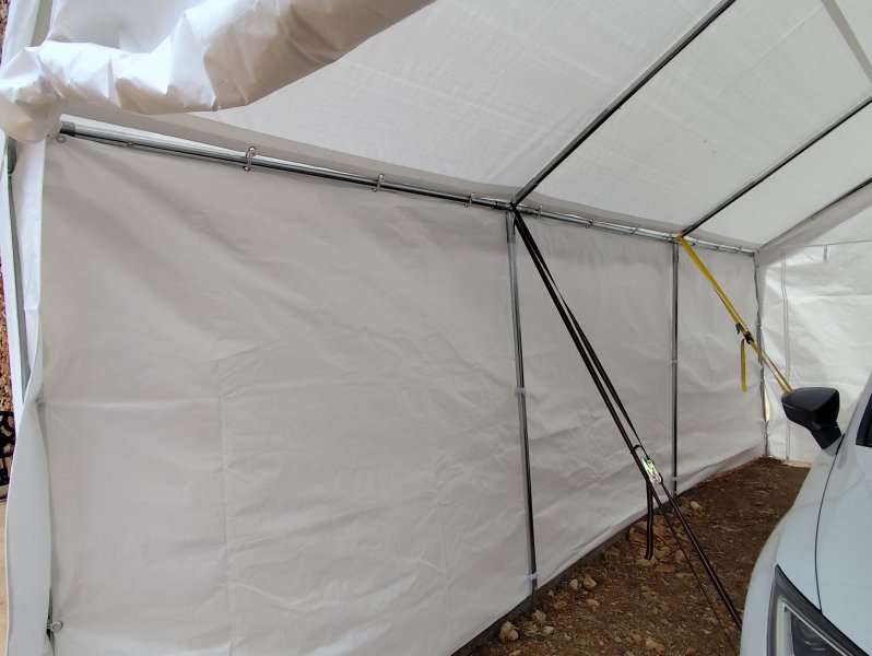 6m x 4m Pavillon Zelt Garage Partyzelt Carport Lagerzelt