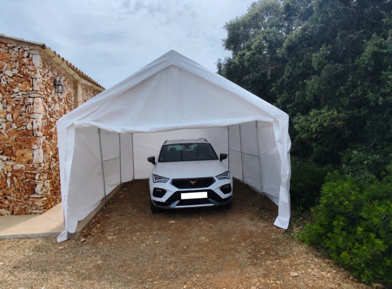 6m x 4m Pavillon Zelt Garage Partyzelt Carport Lagerzelt