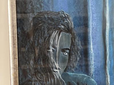 Abstract ART original signiert Simon Presley ca. 86 x 65 cm gerahmt