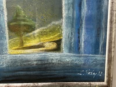 Abstract ART original signiert Simon Presley ca. 86 x 65 cm gerahmt