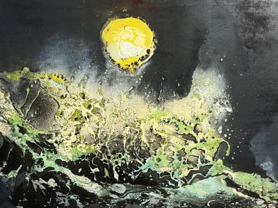 Abstrakt Art Kunst original Simon Presley 130x112cm