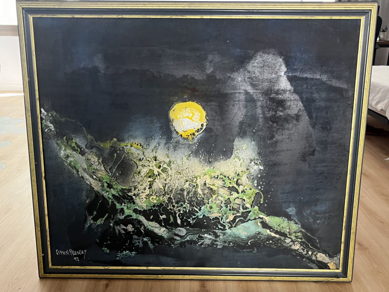 Abstrakt Art Kunst original Simon Presley 130x112cm