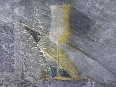 Abstract Art Champagne Glass 70 x 100