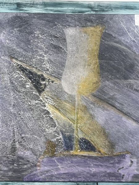 Abstract Art Champagne Glass 70 x 100