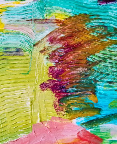 Cuadro al oleo abstracto