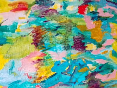 Cuadro al oleo abstracto