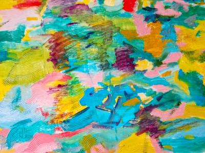 Cuadro al oleo abstracto