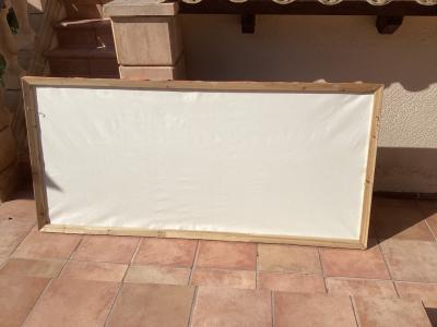 Cuadro abstracto XXL 90 x 190 cm, acrílico sobre lienzo