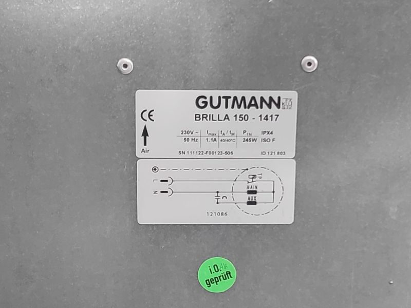 Abzugshaube Gutmann - Modell BRILLA