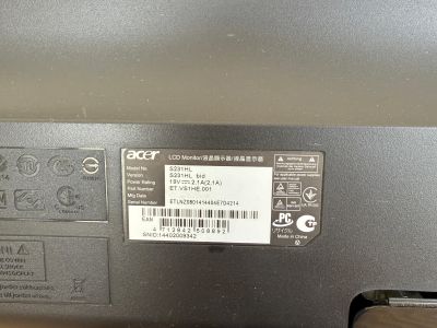 Acer Monitor S231HL 23 Zoll