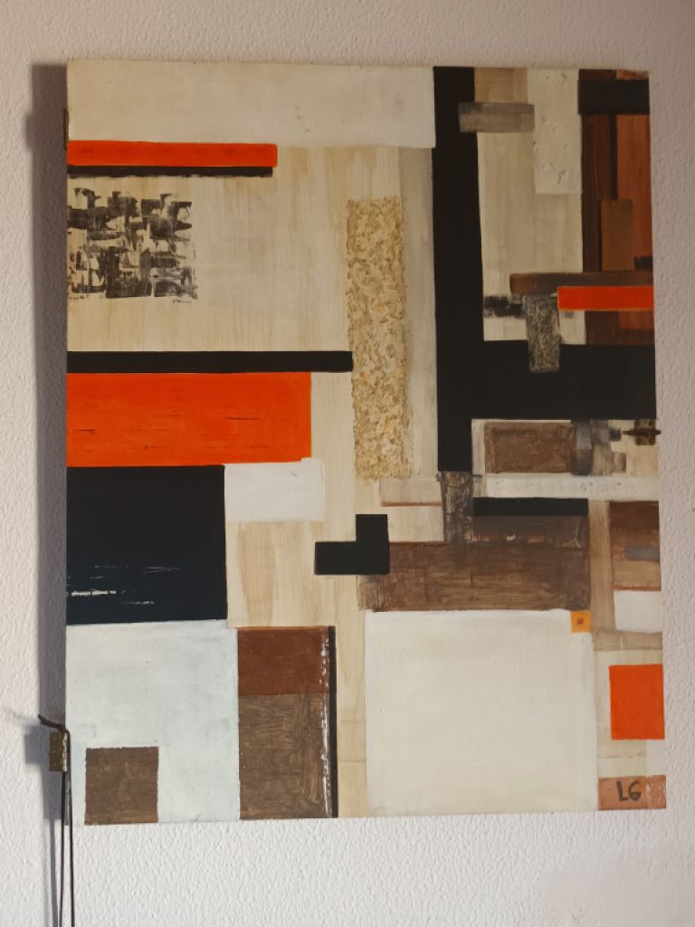 PINTURA ACRÍLICA - Marrón - Naranja