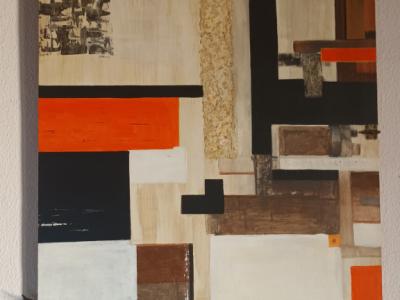 PINTURA ACRÍLICA - Marrón - Naranja