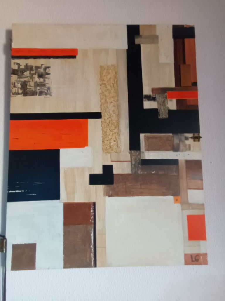 PINTURA ACRÍLICA - Marrón - Naranja