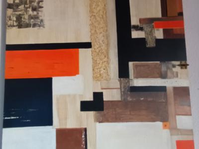 PINTURA ACRÍLICA - Marrón - Naranja