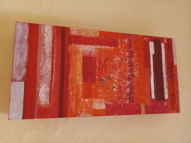 ACRYLMALEREI - Orangefarben