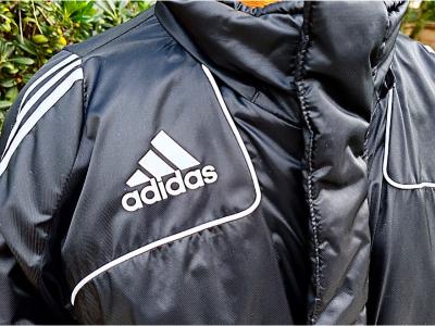 Chaqueta de invierno ADIDAS para hombre, resistente al agua y al viento, color negro, talla L
