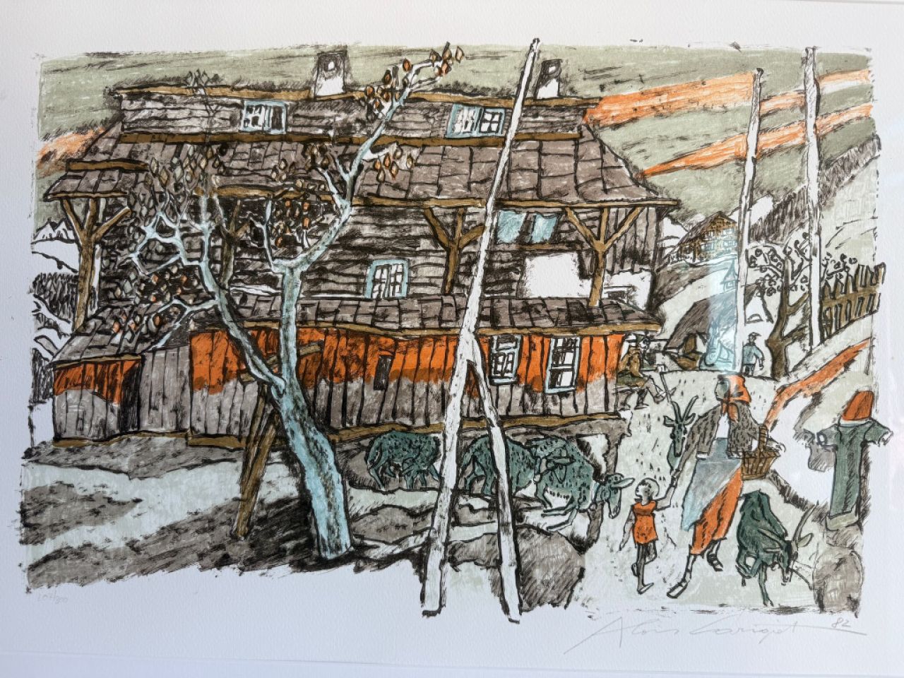 Alois Carigiet – Signierte Originalgrafik (1982), limitiert! - oder eine Kopie