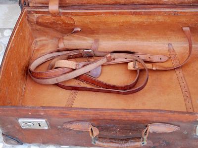 Alter Koffer Echt Leder Lederkoffer Vintage Reisekoffer