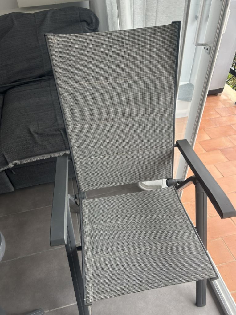 Aluminium chairs - with and without backrest