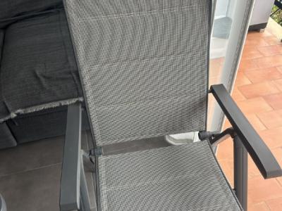 Aluminium chairs - with and without backrest