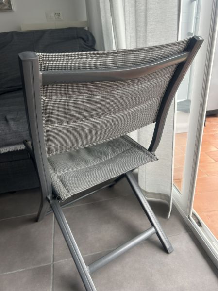Aluminium chairs - with and without backrest