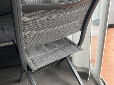 Aluminium chairs - with and without backrest