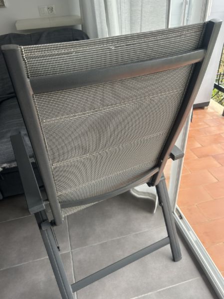 Aluminium chairs - with and without backrest