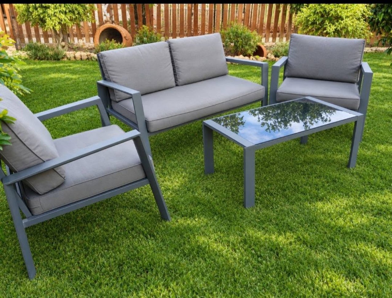 Aluminium Gartenmöbel-Set. Zustand wie neu!