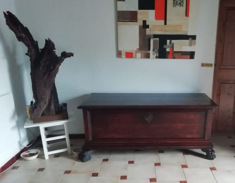 Antike Holzkommode - Truhe