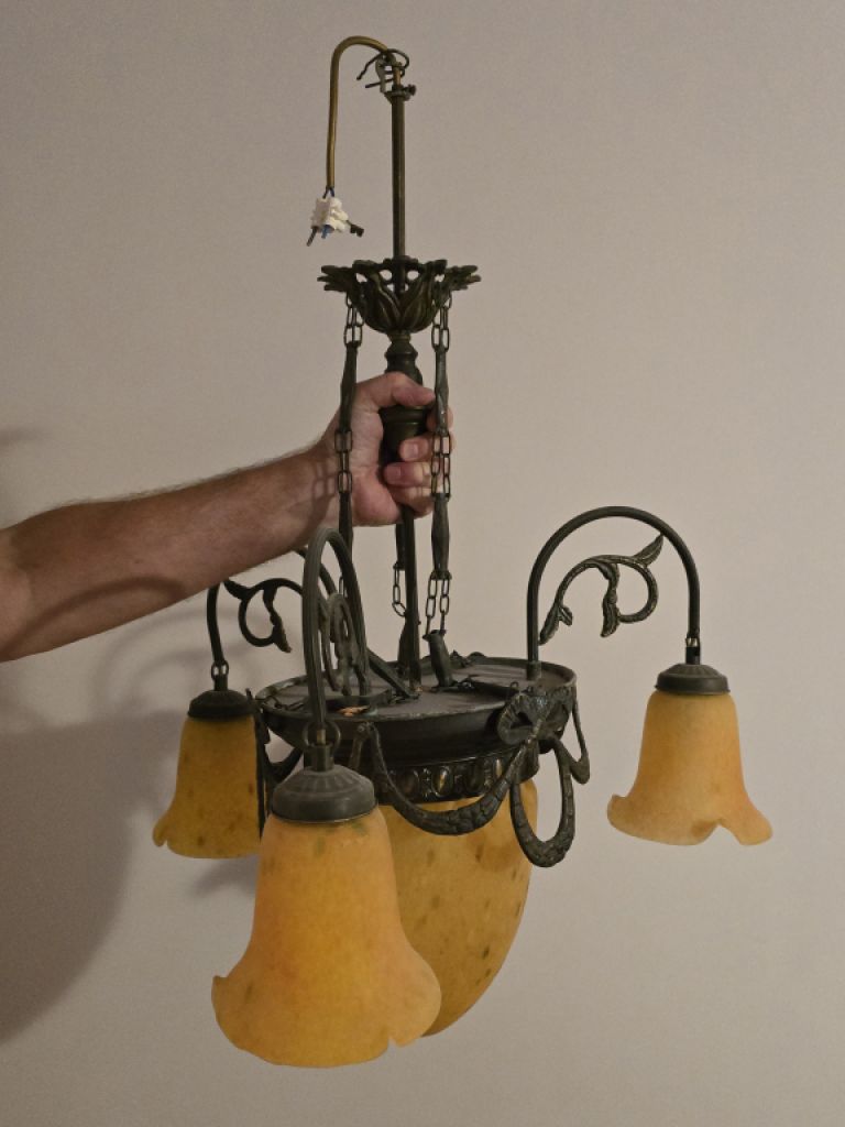 antike Lampe Jugendstil