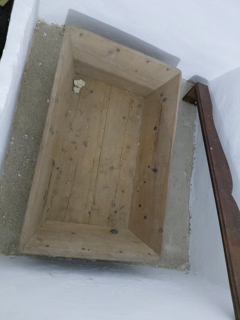 Antiker Holztrog Backmulde Teigherstellung Backtrog rustikal Bäckerei Dekoration Holzkiste