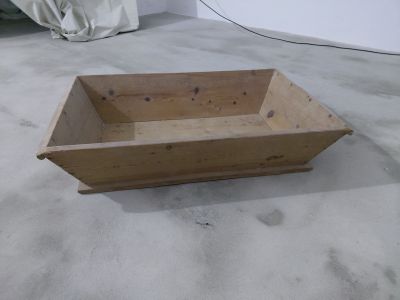 Antiker Holztrog Backmulde Teigherstellung Backtrog rustikal Bäckerei Dekoration Holzkiste