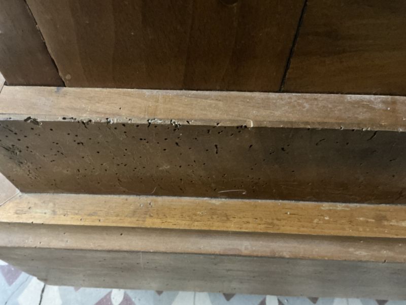 Armario antiguo de madera de cerezo – trabajo artesanal macizo, original, c. s. XIX – desmontable