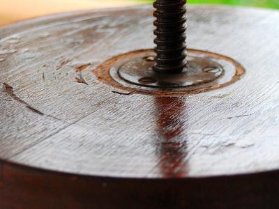 Antiker Klavierhocker (um 1900) – Massivholz Eiche – Spindel einwandfrei