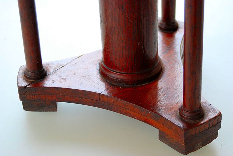 Antiker Klavierhocker (um 1900) – Massivholz Eiche – Spindel einwandfrei