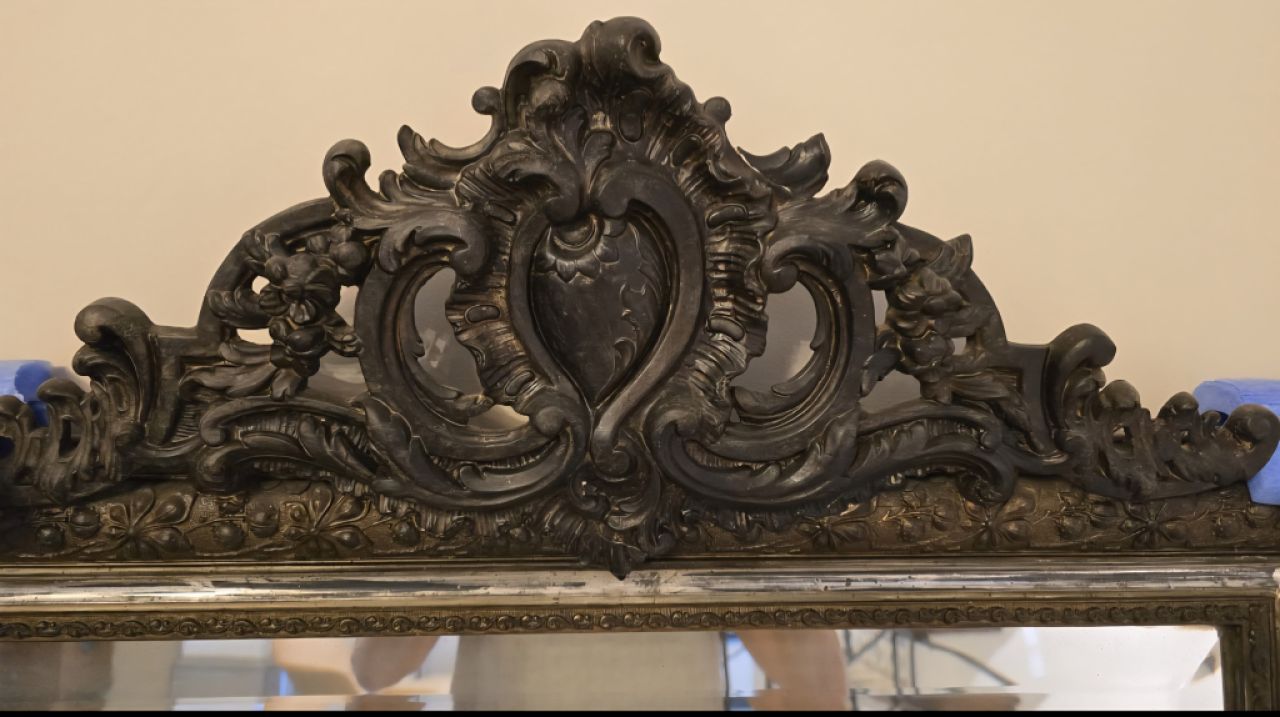 Antiker Kristallspiegel