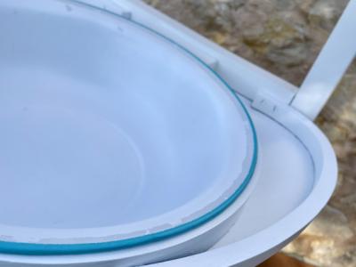 Antique washstand with basin and pitcher. Decorative unique piece!