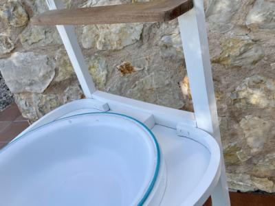 Antique washstand with basin and pitcher. Decorative unique piece!
