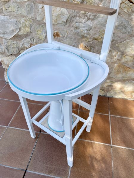 Antique washstand with basin and pitcher. Decorative unique piece!