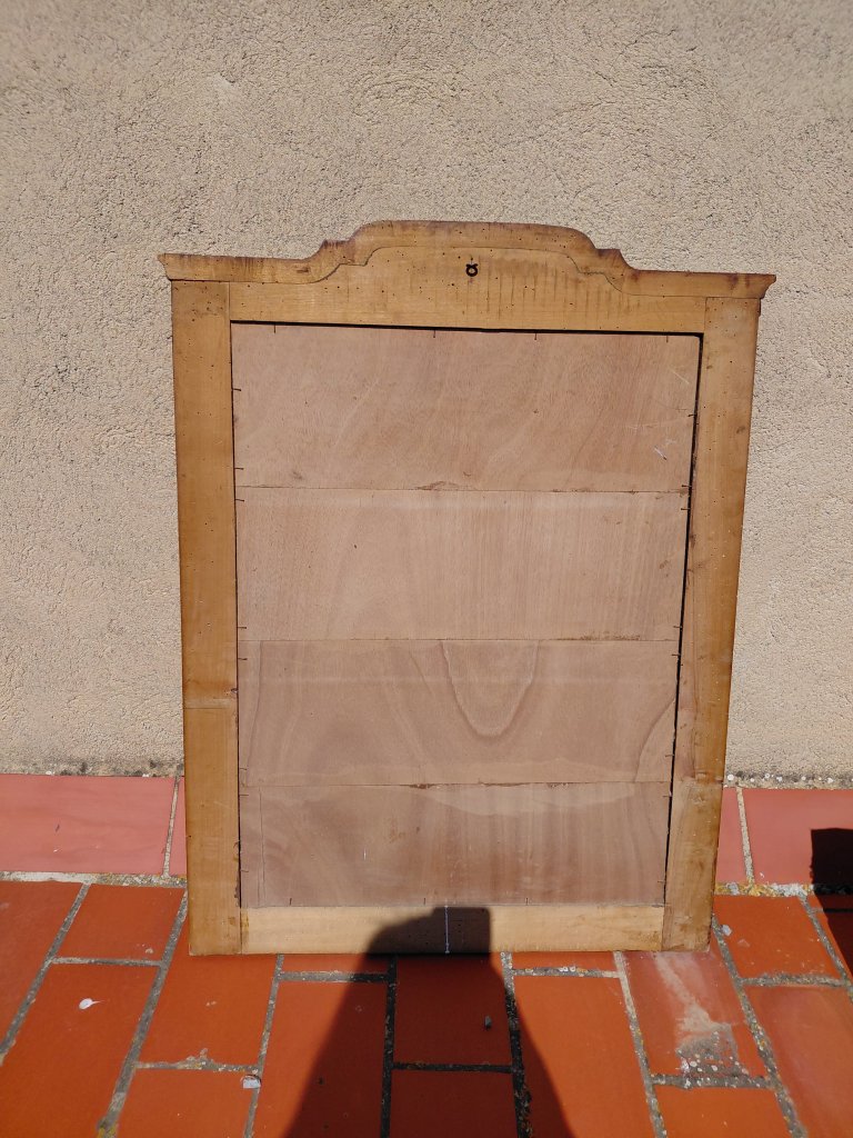 Antikes Heiligenbild Heilige Familie Holzrahmen