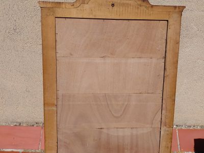 Antikes Heiligenbild Heilige Familie Holzrahmen