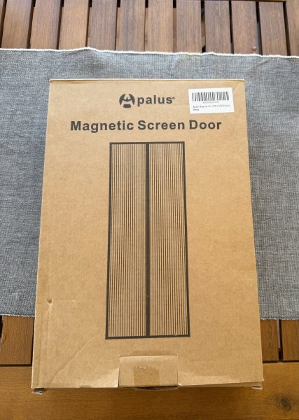 Apalus Magnet-Fliegengitter für Tür  90 x 200 cm, schwarz