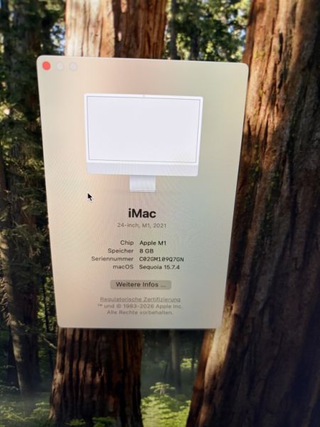 Apple iMac 24” (2021) – 8GB RAM, 256GB SSD – Excellent condition