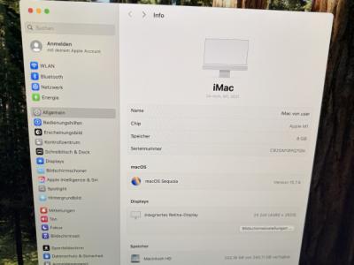 Apple iMac 24” (2021) – 8GB RAM, 256GB SSD – Excellent condition